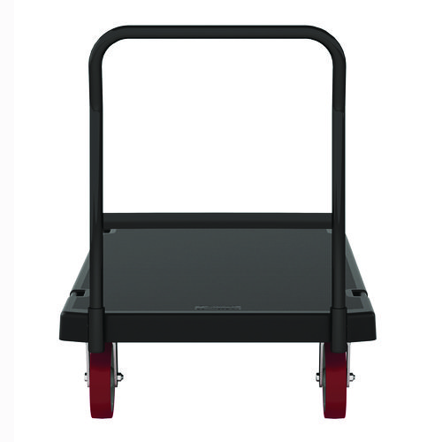 Resin Platform Truck, 1,600 lb Capacity, 30.25 x 64.5 x 41, Black