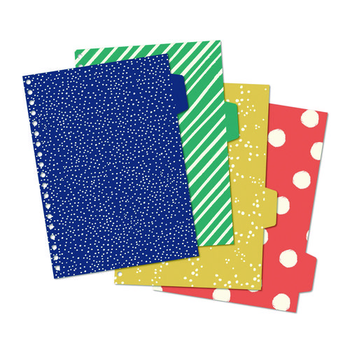 B5 Size Project Book, 4-Subject, Medium/College Rule (8 mm), Assorted Cover Colors, (100) 9.8 x 6.9 Sheets, 3/Pack