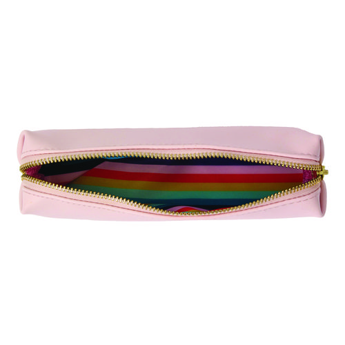 Pencil Case, 7.9" x 2" x 2", Pink