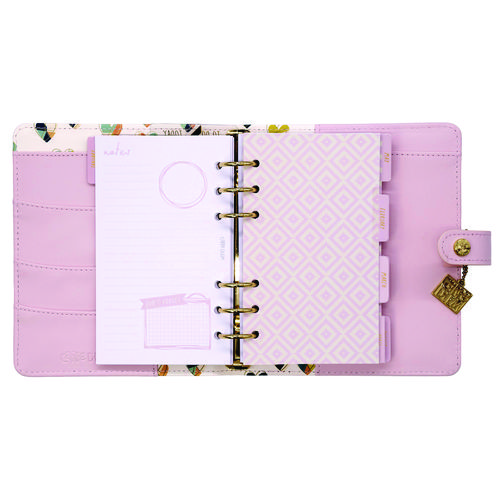 Personal Planner, 7.48 x 6.42, Pink Cover, 12-Month, Undated