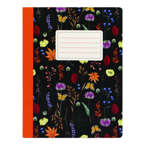 Composition Book, Medium/College Rule, Assorted Bloom Covers, (70) 9.75 x 7.5 Sheets, 3/Pack