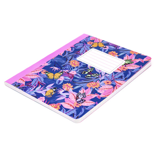 Composition Book, Medium/College Rule, Assorted Bloom Covers, (70) 9.75 x 7.5 Sheets, 3/Pack