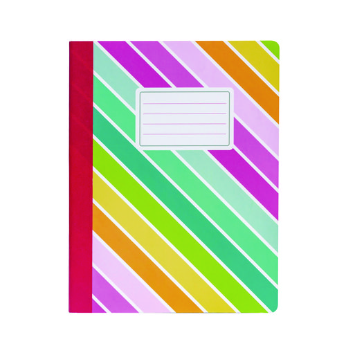 Composition Book, Medium/College Rule, Assorted Cover Colors and Designs, (70) 9.75 x 7.5 Sheets, 3/Pack