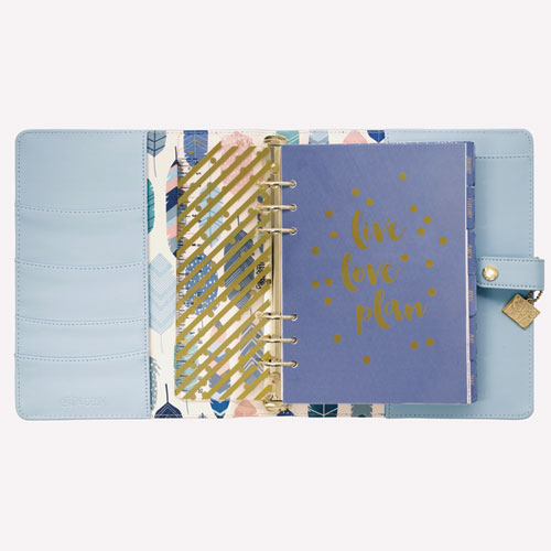 A5 Planner, 10.24 x 9.25, Blue Cover, 12-Month