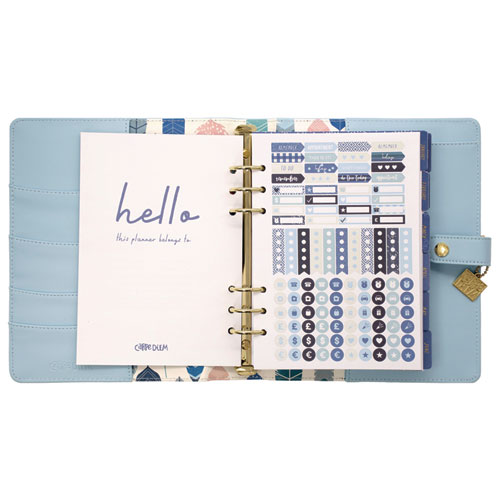 A5 Planner, 10.24 x 9.25, Blue Cover, 12-Month