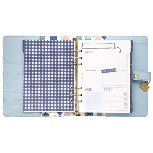 A5 Planner, 10.24 x 9.25, Blue Cover, 12-Month