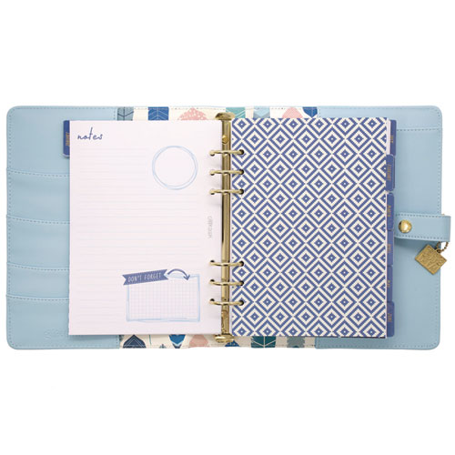 A5 Planner, 10.24 x 9.25, Blue Cover, 12-Month