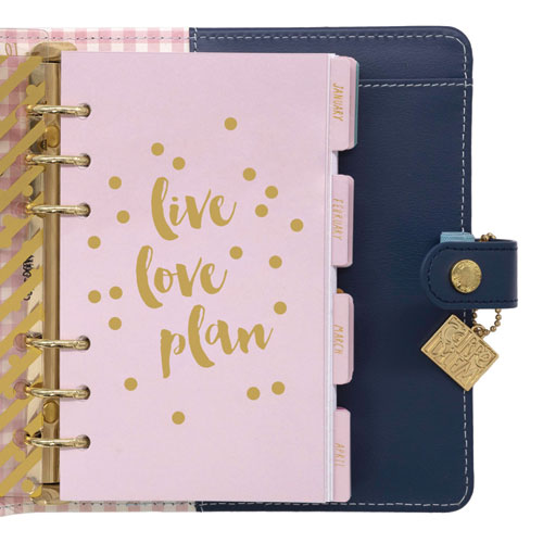 Personal Planner, Floral, 7.48 x 6.42, Blue/Pink/White/Yellow Cover, 12-Month, Undated