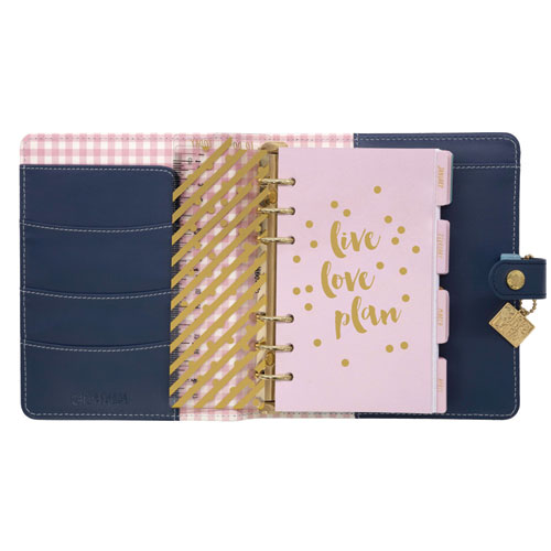 Personal Planner, Floral, 7.48 x 6.42, Blue/Pink/White/Yellow Cover, 12-Month, Undated