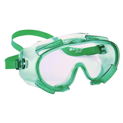 V80 Monogoggle XTR, Clear Lens, Green Frame, 36/Carton