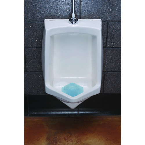 Wave 3D Urinal Deodorizer Screen, Ocean Mist Scent, Blue, 10 Screens/Box