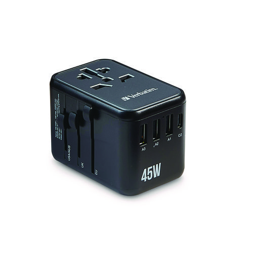 UTA-08 Universal Travel Adapter, (3) USB-A/(3) USB-C