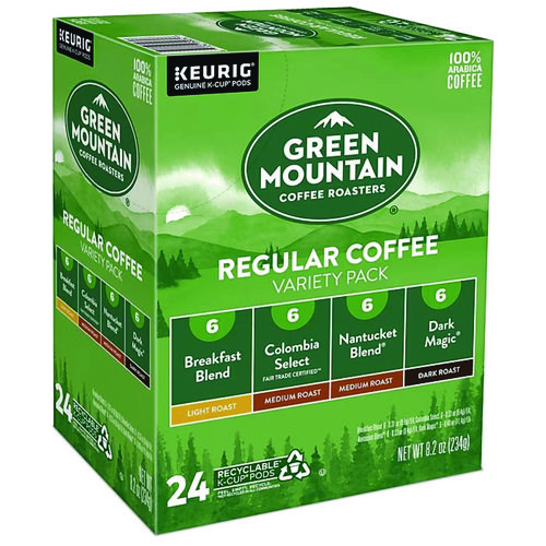 Regular Variety Pack Coffee K Cups Assorted Flavors 24 Box Intivity