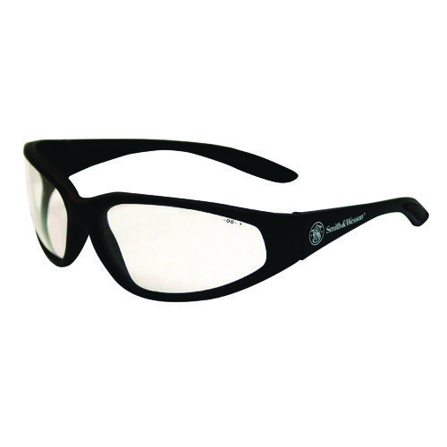 38 Special Safety Glasses, Black Frame, Clear Lens, 12/Box