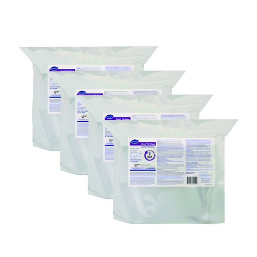 Oxivir TB Disinfectant Wipes Refill, 11 x 12, Unscented, White, 160 Wipes/Refill Pouch, 4 Refill Pouches/Carton