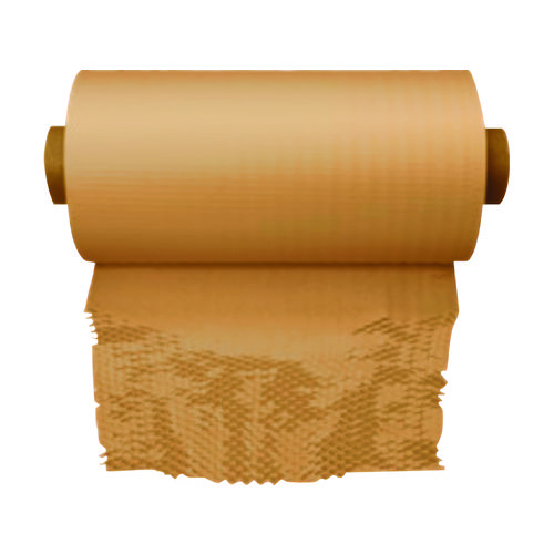 HexcelWrap Kraft Paper Cushioning Roll, 15.25" x 840 ft, Bleached White