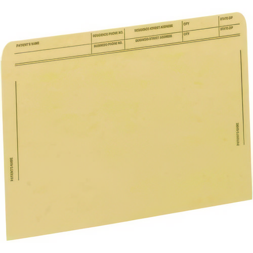 Patient File Pocket, Letter Size, Tan, 50/Box