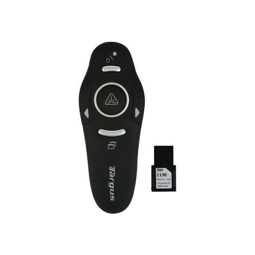 Wireless USB Presenter with Laser Pointer, Class 2, 50 ft Range, Black