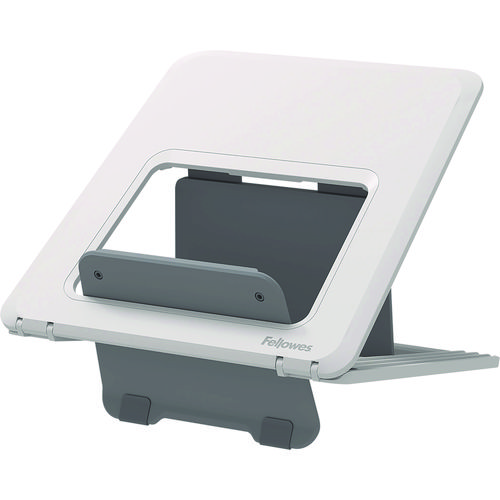 Breyta Laptop Stand, 9.25" x 10.55" x 0.55" to 8", White, Supports Up to 8.8 lbs