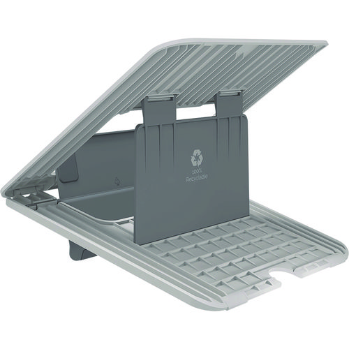 Breyta Laptop Stand, 9.25" x 10.55" x 0.55" to 8", White, Supports Up to 8.8 lbs