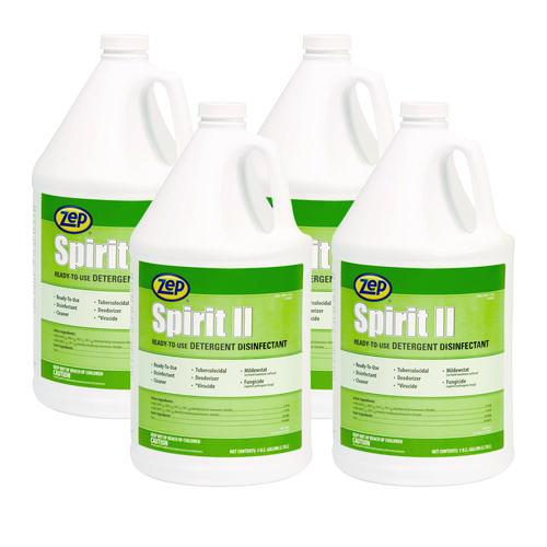 Spirit II Ready-to-Use Disinfectant, Citrus Scent, 1 gal Bottle, 4/Carton