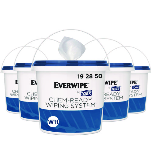 Chem-Ready Buckets, 8.5 x 7 x 7, White, 5/Carton