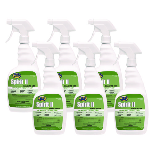 Spirit II Ready-to-Use Disinfectant, Citrus Scent, 32 oz Spray Bottle, 12/Carton