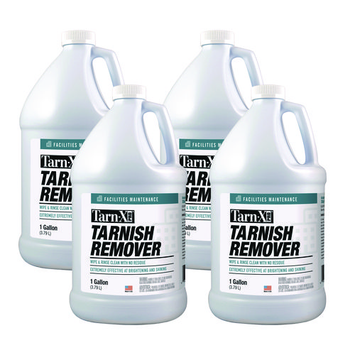 Tarnish Remover, 1 gal Bottle, 4/Carton