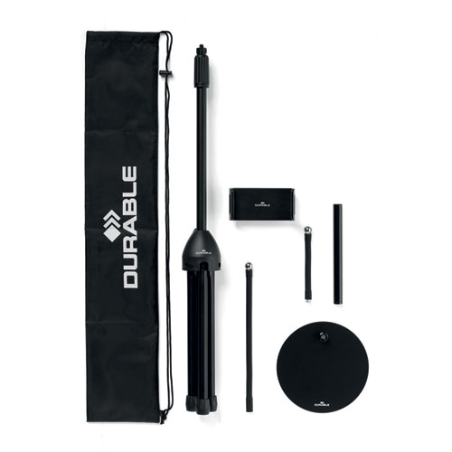 TWIST COMBI Black Table and Floor Tablet Stand, Black