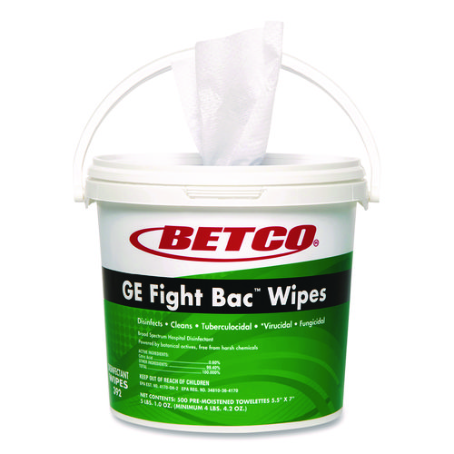 GE Fight Bac Disinfecting Wipes, 5.5 x 7, Unscented, 500/Pack