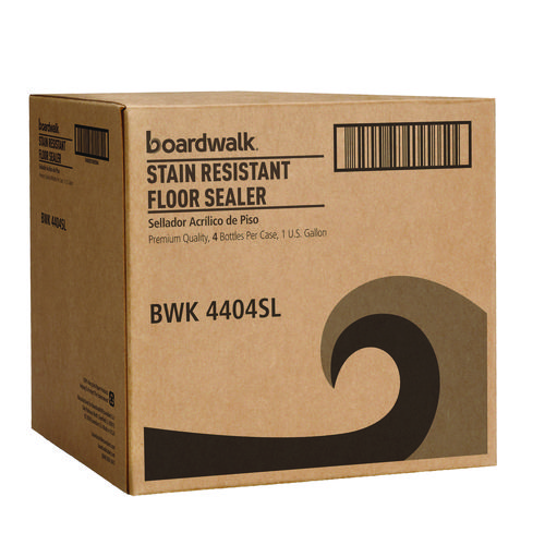 Stain Resistant Floor Sealer, Unscented, 1 gal Bottle, 4/Carton