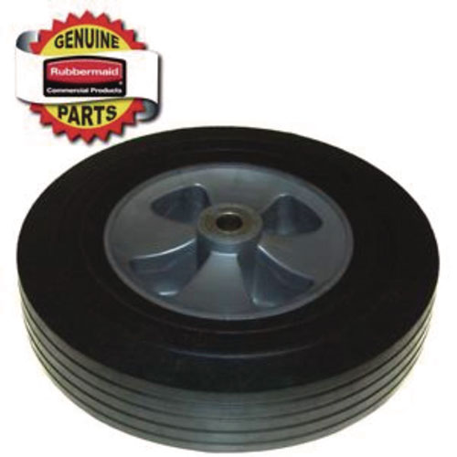 12-inch Wheel for 1 Cu Yd Standard Duty Tilt Truck, Black/Gray