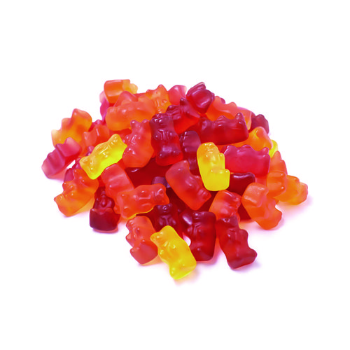 Gummy Bears, Assorted Flavors, 0.7oz Bag, 35/Carton