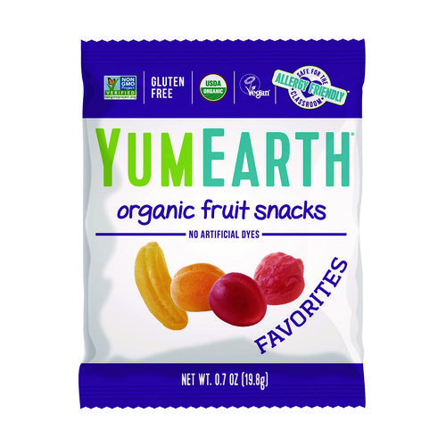 Organic Fruit Pack Snacks, Assorted Flavors, 0.7 oz Bag, 35/Carton