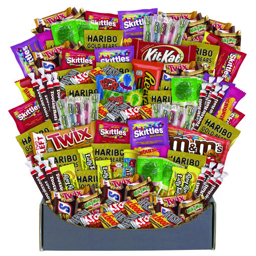 No Tricks Just Treats Halloween Box, Assorted Varieties, 140 Count