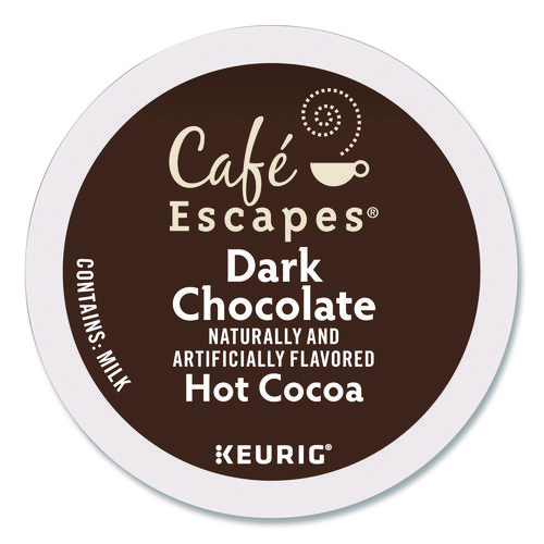 Dark Chocolate Hot Cocoa K-Cups, 24/Box, 4 Box/Carton