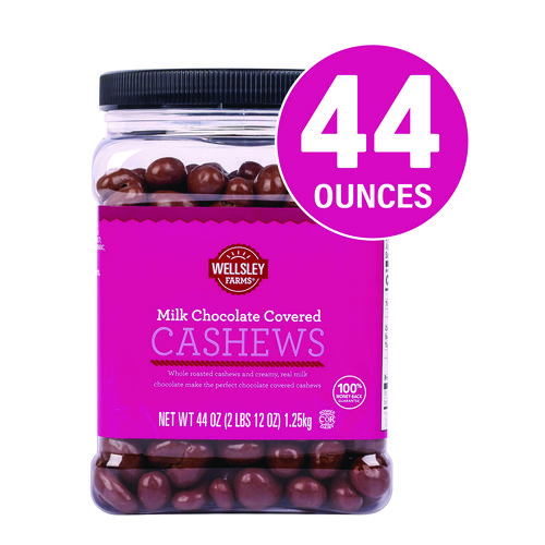 Milk Chocolate Covered Cashews, 44 oz Jar