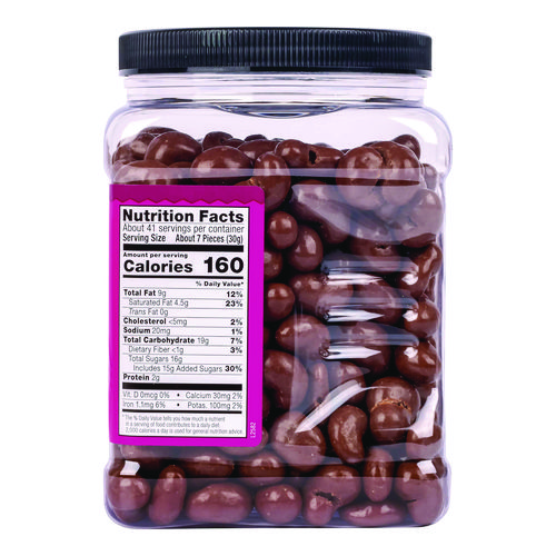 Milk Chocolate Covered Cashews, 44 oz Jar