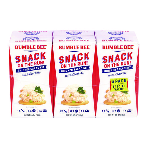 Snack on the Run Chicken Salad Kit with Crackers, 3.5 oz Box, 6/Carton