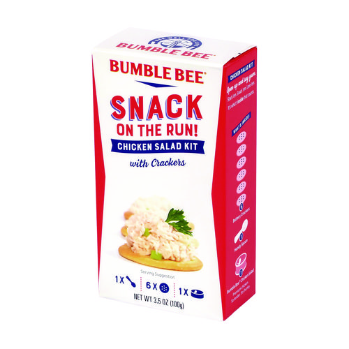 Snack on the Run Chicken Salad Kit with Crackers, 3.5 oz Box, 6/Carton