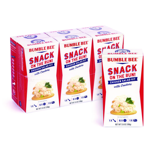 Snack on the Run Chicken Salad Kit with Crackers, 3.5 oz Box, 6/Carton