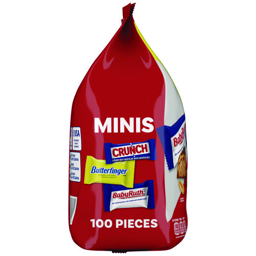 Assorted Party Candy Pack Mini, Chocolate, 35.7 oz Bag, 100 Pieces