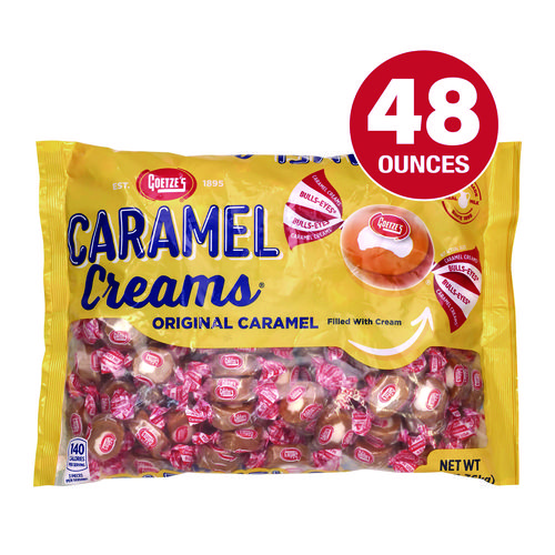 Caramel Creams Candy, Caramel, 48 oz Bag