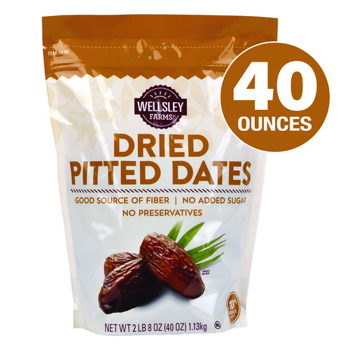 Dried Pitted Dates, 40 oz Bag