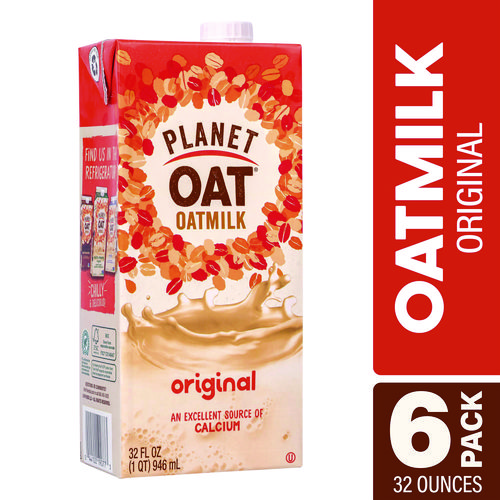 Original Oat Milk Cartons, 32 oz Carton, 6/Carton