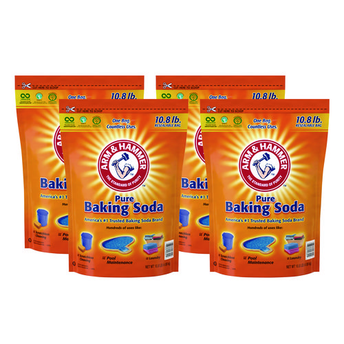 Baking Soda, 10.8 lb Bag, 4/Carton