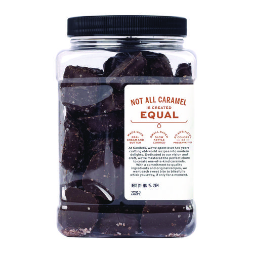 Dark Chocolate Caramel Sea Salt Tub, Dark Chocolate Caramel, 28 oz Tub