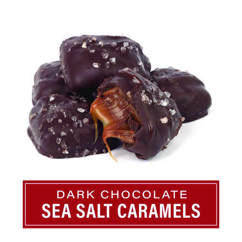 Dark Chocolate Caramel Sea Salt Tub, Dark Chocolate Caramel, 28 oz Tub