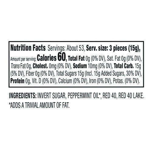 Bobs Sweet Stripes Soft Candy, Peppermint, 28 oz Tub