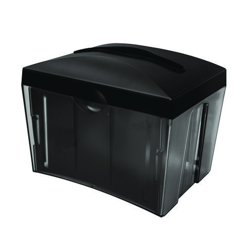 V Fold Napkin Dispenser, 8 x 6.14 x 6.5, Black, 24/Carton